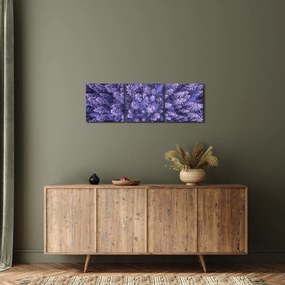 Tablou cu copacii înzăpeziți (cu ceas) (90x30 cm)