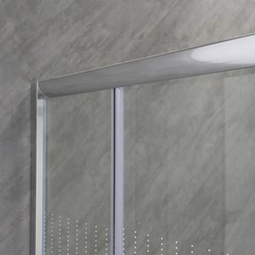 Cabină de duș pătrată Spirit Matrix 80x80 cm cu cădiță de duș acrilică armată