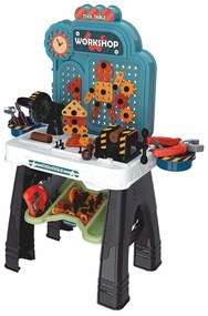 Baby Mix Atelier pentru copii cu unelte, albastru, 66,5 x 55 x 26,5 cm