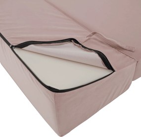 Saltea pliabilă/fotoliu extensibil, 2 in 1, roz, PELOS