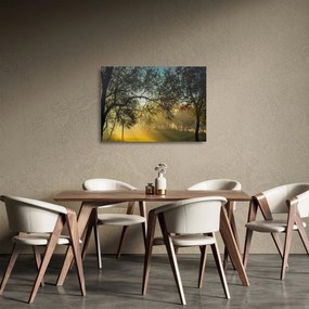 Tablou pe sticlă cu răsărit de soare (70x50 cm)