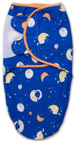 Sistem de infasat reglabil 0-3 luni Kidizi Space Cats, bumbac 100%