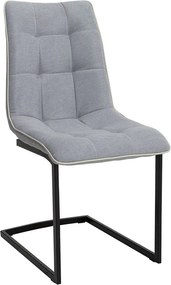 Set de 2 scaune elegante Miami, gri deschis vintage A-38500 VC