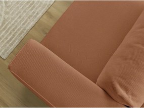 Canapea portocalie extensibilă/cu spațiu de depozitare 265 cm Ezechiel – Bobochic Paris