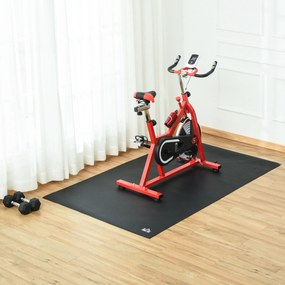 HOMCOM Covor Protecție Podea pentru Echipamente Fitness, Antialunecare, Rezistent la Abraziune, 180x90cm, Negru | Aosom Romania