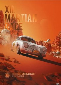 Imprimare de artă Porsche 356 SL - Future - XII. Martian Race - 2096, Automobilist