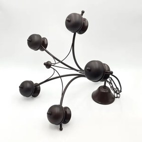 Lustră pe lanț Brilagi COTTAGE 5xG9/40W/230V stejar/alb