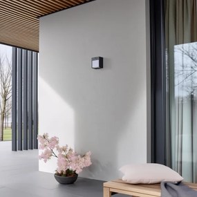 Aplică LED de exterior cu senzor Brilagi TERNI LED/12W/230V antracit IP44