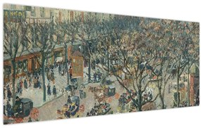 Tablou - Camille Pissarro, Boulevard des Italiens, Morning, Sunlight, reproducere (120x50 cm)