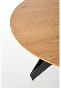 Masa de bucaterie Mozambic, stejar auriu / negru