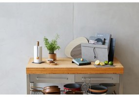 Suport vertical pentru prosoape de bucătărie din hârtie gri antracit ø 13 cm Hippo – LIND DNA