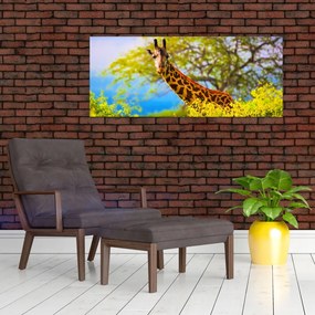 Tablou - Girafa în Africa (120x50 cm)
