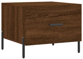 vidaXL Măsuță de cafea, stejar maro, 50x50x40 cm, lemn prelucrat