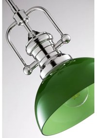 Jupiter 2071 - Lustră pe tijă PLATINO 1xE27/15W/230V verde/crom lucios