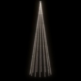 Brad de Craciun, 1134 LED-uri, alb cald, 800 cm, cu tarus 1, Alb rece, 800 x 230 cm