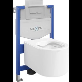 Mexen set WC încastrat cadru Felix XS-U cu vas de toaletă  Sofia, Albă - 6853354XX00