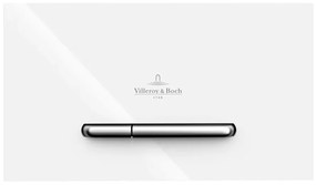 Clapeta de actionare dual-flush, alba cu 2 butoane cromate, Villeroy  Boch ViConnect Alb