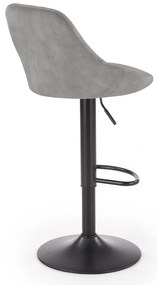 Scaun de bar Archer, gri/negru