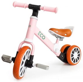 Tricicleta de echilibru pentru copii în roz ECOTOYS