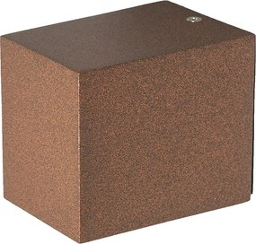 Lampă de perete inteligentă maro ruginiu IP44 cu Wi-Fi GU10 - Baleno