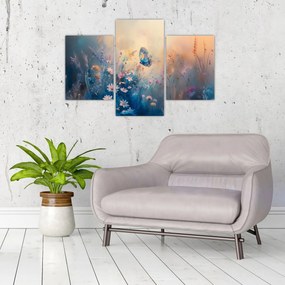Tablou - Pajiște cu Fluture (90x60 cm)