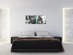 Tablou - râul de munte iarna (120x50 cm)