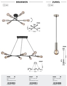 Lustra suspendata design modern Branwen