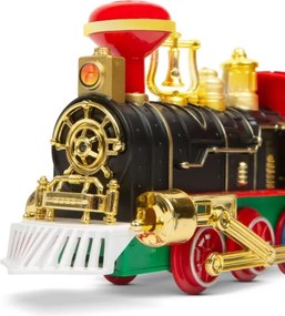 Decorațiune LED de Crăciun 10xLED/4xAA tren