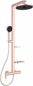 Coloana de dus cu baterie monocomanda rose mat Ideal Standard Alu+