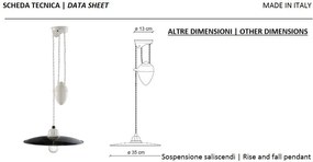 Lustra cu inaltime reglabila design retro realizata manual B-W