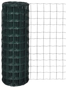 vidaXL Euro gard, verde, 10 x 1,0 m, oțel