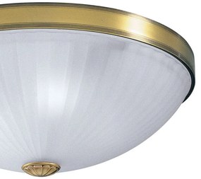 Plafoniera clasic design italian din alama, sticla 3027 RA-PL. 3027/3