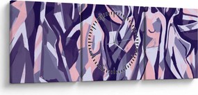 Tablou - Abstract, femei (cu ceas) (90x30 cm)