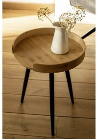Măsuță auxiliară rotundă din bambus ø 40 cm Loft – Wenko