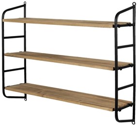 Etajera de perete, din metal, cu 3 rafturi, Lorentis