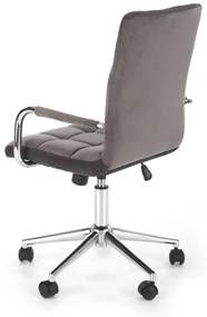 Scaun de birou Gonzo 4 Velvet Gri – H105 cm