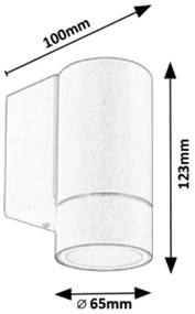 Rabalux 8118 - Aplică perete exterior PHOENIX 1xGU10/10W/230V IP54 gri