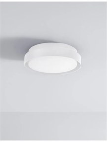 Plafoniera LED pentru iluminat exterior design modern slim IP65 OLIVER alba