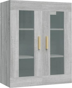 vidaXL Dulap de perete suspendat, gri sonoma, 69,5x34x90 cm