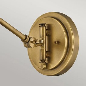 Hinkley ARTI - Aplică de perete cu spot HK-ARTI-1W-HB-NR, 1xE27/60W/230V, auriu/maro