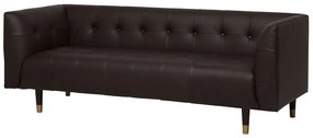 Canapea 3 locuri din piele Belper (maro) . 1008578