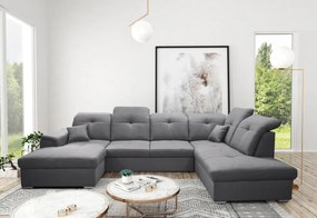 Supermobel Canapea in forma de U DAVIO, 320x85-104x204/156, sawana 27, stanga