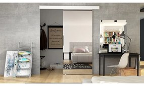 Uși culisante Clayton 80 II (Alb + oglindă). 1058794