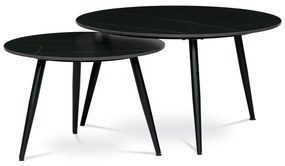 Set 2 măsuțe de cafea Abrupta (negru). 1121137