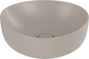 Lavoar pe blat Villeroy&Boch Antao TitanCeram Almond CeramicPlus 40x40 cm