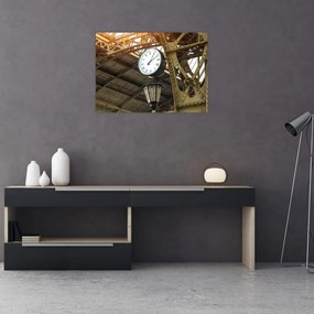 Tablou pe sticlă - Ceas (70x50 cm)