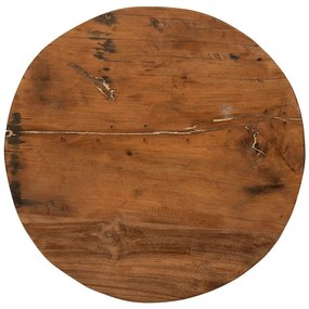 Masuta decorativa, din lemn reciclat, 34 cm, Campagne