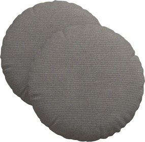 vidaXL Perne de Șezut 2 pcs Gri deschis Ø 40 cm Țesătură din corduroy