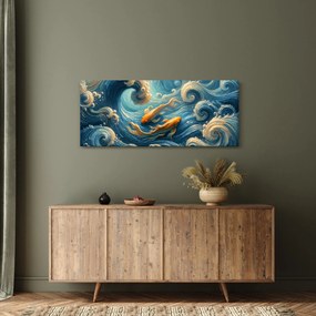 Tablou - Pești aurii (120x50 cm)
