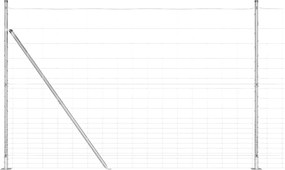 vidaXL Stâlp de gard. Galvanizat 25 x 1,6 m Oțel